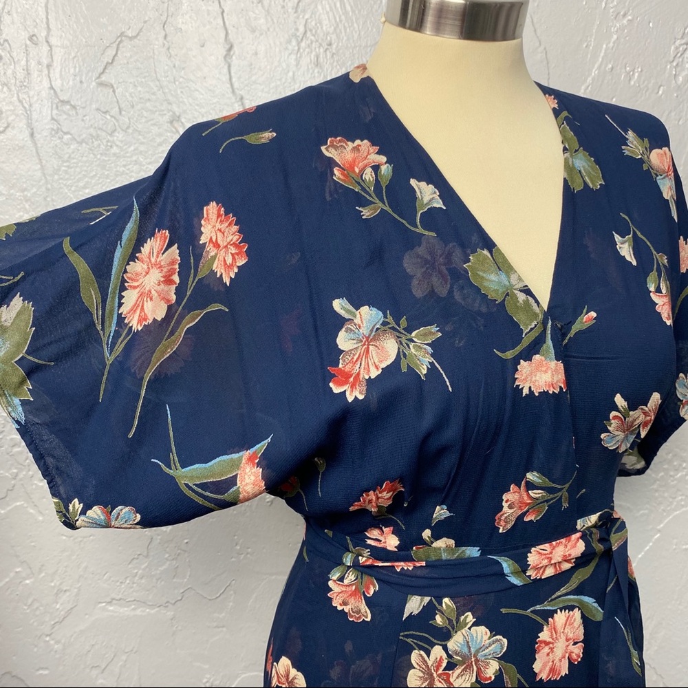 Reformation Lucas Blue Floral Dress - Picture 5 of 8
